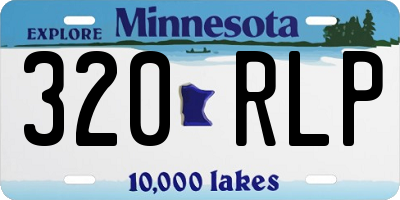 MN license plate 320RLP