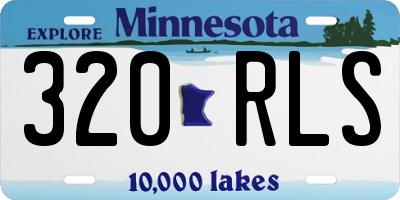 MN license plate 320RLS