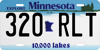 MN license plate 320RLT