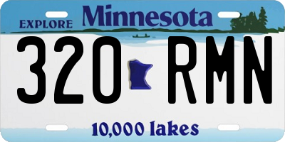 MN license plate 320RMN