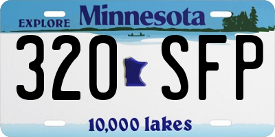 MN license plate 320SFP