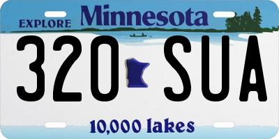 MN license plate 320SUA