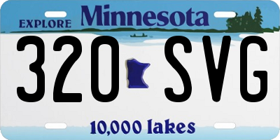 MN license plate 320SVG