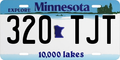MN license plate 320TJT