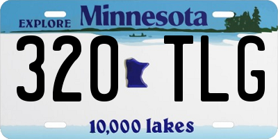 MN license plate 320TLG