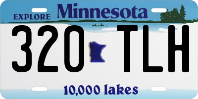 MN license plate 320TLH