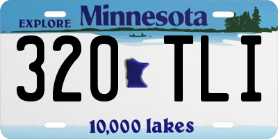 MN license plate 320TLI