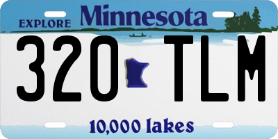 MN license plate 320TLM