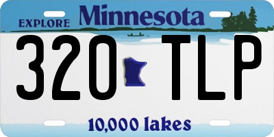 MN license plate 320TLP