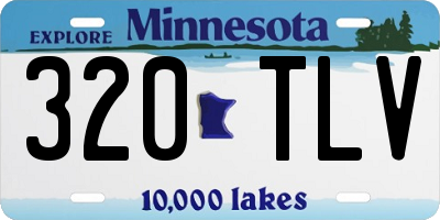 MN license plate 320TLV