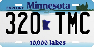 MN license plate 320TMC