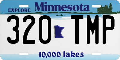 MN license plate 320TMP