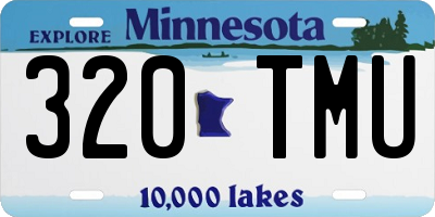 MN license plate 320TMU