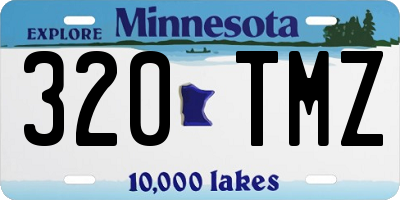 MN license plate 320TMZ
