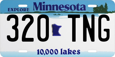 MN license plate 320TNG