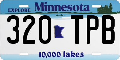 MN license plate 320TPB