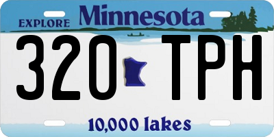 MN license plate 320TPH