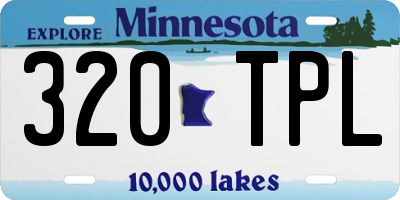 MN license plate 320TPL