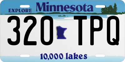 MN license plate 320TPQ