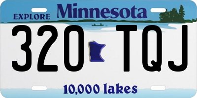 MN license plate 320TQJ