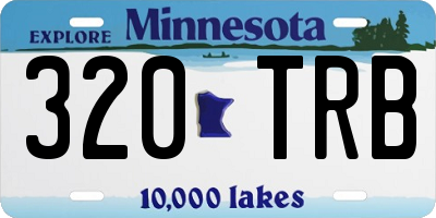 MN license plate 320TRB