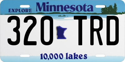 MN license plate 320TRD