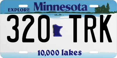MN license plate 320TRK