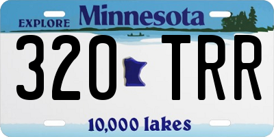 MN license plate 320TRR