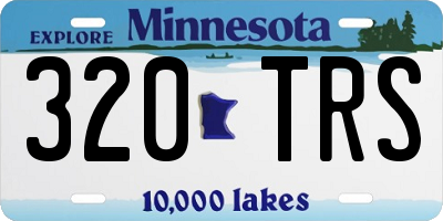MN license plate 320TRS