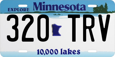 MN license plate 320TRV