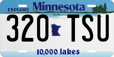MN license plate 320TSU
