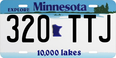 MN license plate 320TTJ