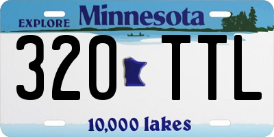 MN license plate 320TTL