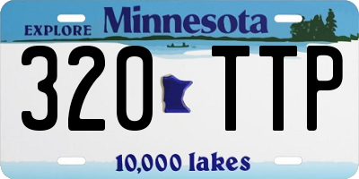 MN license plate 320TTP
