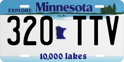 MN license plate 320TTV