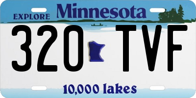 MN license plate 320TVF