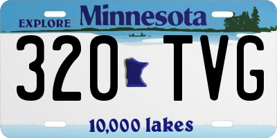 MN license plate 320TVG