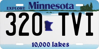 MN license plate 320TVI
