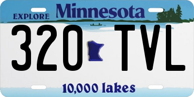 MN license plate 320TVL