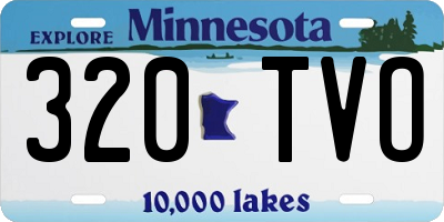 MN license plate 320TVO