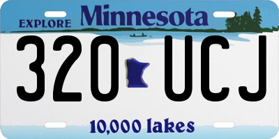 MN license plate 320UCJ