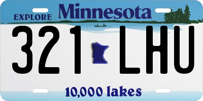 MN license plate 321LHU