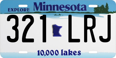 MN license plate 321LRJ