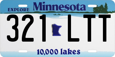 MN license plate 321LTT