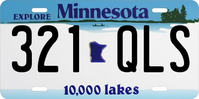 MN license plate 321QLS