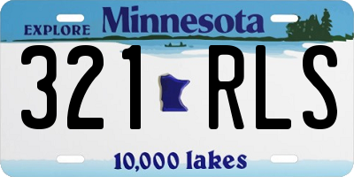 MN license plate 321RLS