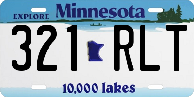 MN license plate 321RLT
