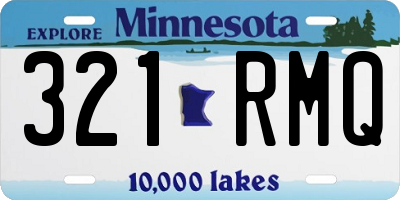 MN license plate 321RMQ