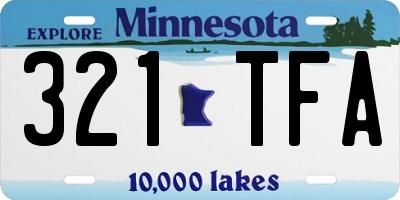 MN license plate 321TFA
