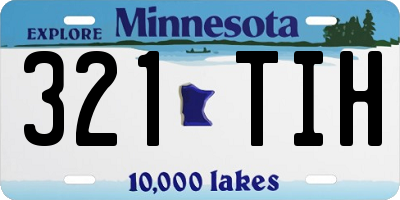 MN license plate 321TIH